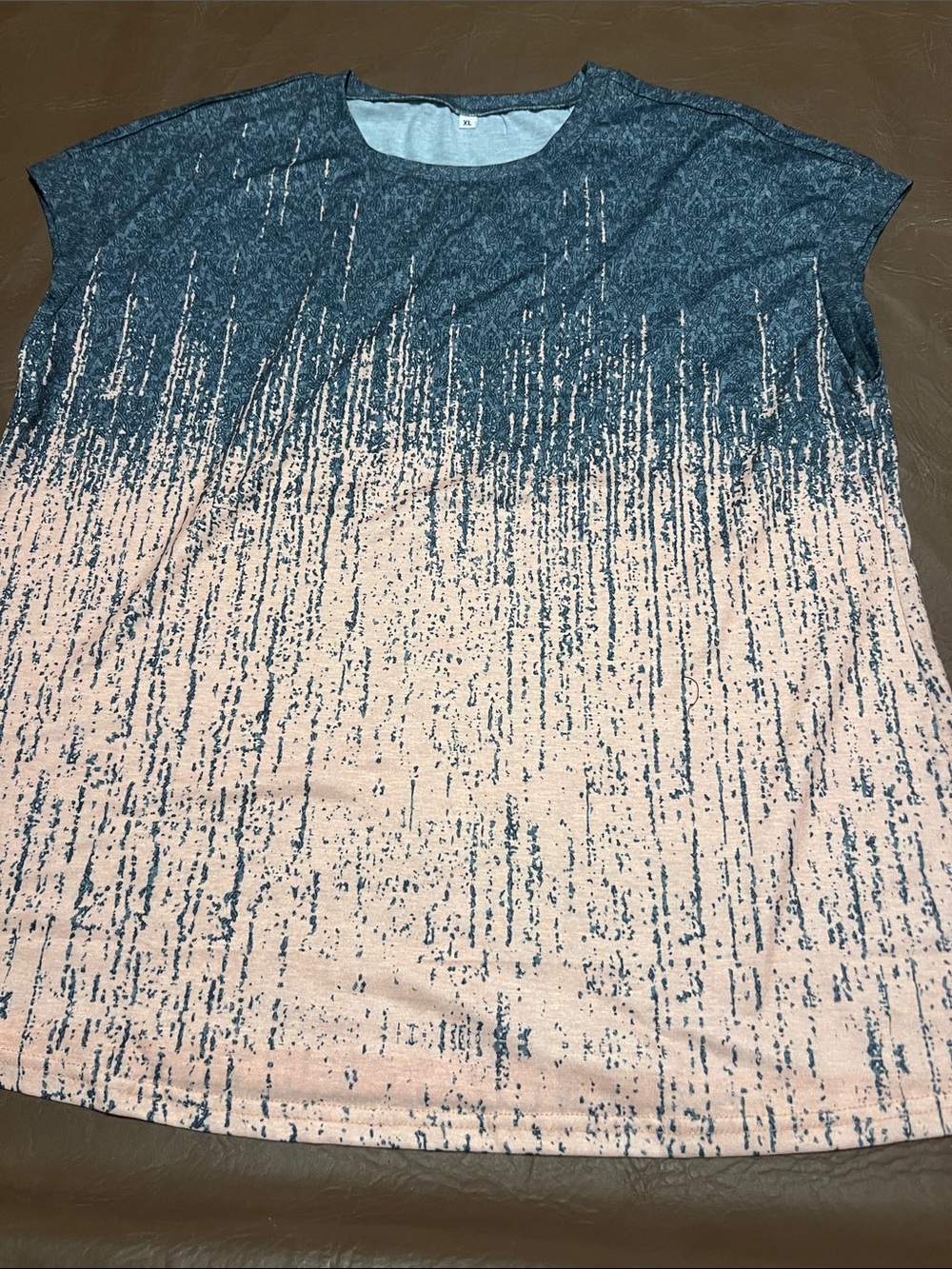 Women’s Ombre Short Sleeve Tee in Blue and Pink